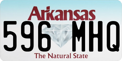 AR license plate 596MHQ