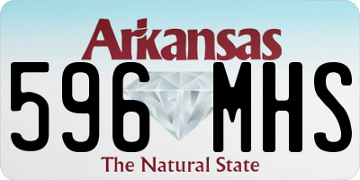AR license plate 596MHS