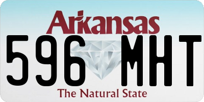 AR license plate 596MHT
