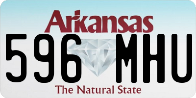 AR license plate 596MHU