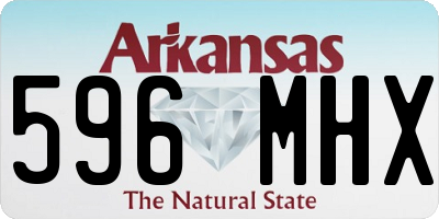 AR license plate 596MHX