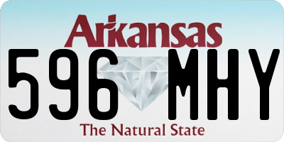 AR license plate 596MHY