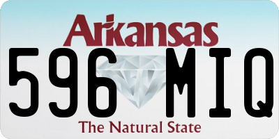 AR license plate 596MIQ