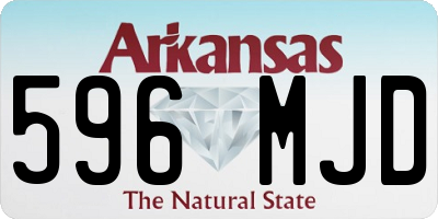 AR license plate 596MJD