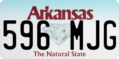 AR license plate 596MJG