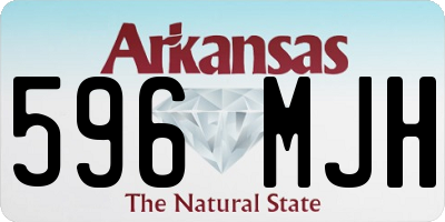 AR license plate 596MJH