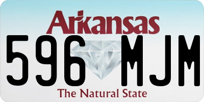 AR license plate 596MJM