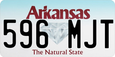 AR license plate 596MJT