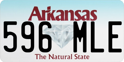 AR license plate 596MLE