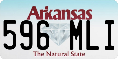 AR license plate 596MLI