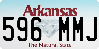 AR license plate 596MMJ