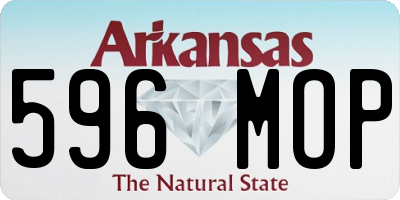 AR license plate 596MOP