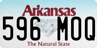 AR license plate 596MOQ