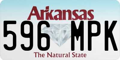 AR license plate 596MPK
