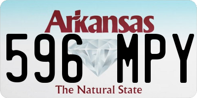 AR license plate 596MPY