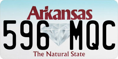 AR license plate 596MQC