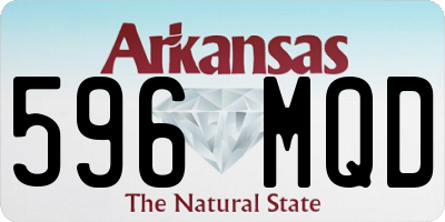 AR license plate 596MQD