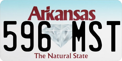 AR license plate 596MST