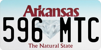 AR license plate 596MTC
