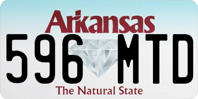 AR license plate 596MTD