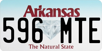 AR license plate 596MTE