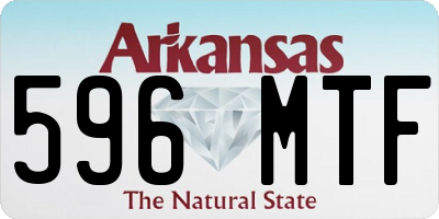 AR license plate 596MTF