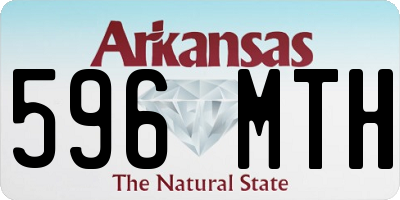 AR license plate 596MTH