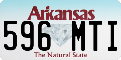 AR license plate 596MTI