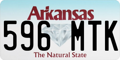 AR license plate 596MTK
