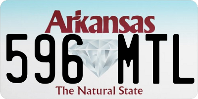 AR license plate 596MTL