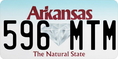 AR license plate 596MTM