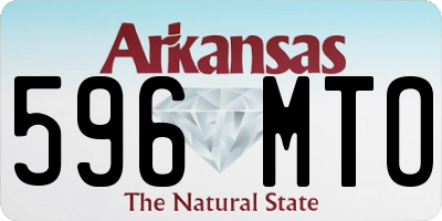 AR license plate 596MTO