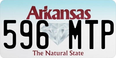 AR license plate 596MTP