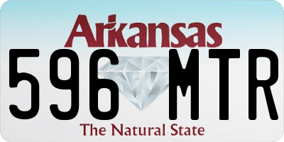 AR license plate 596MTR