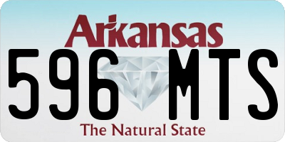 AR license plate 596MTS