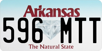 AR license plate 596MTT