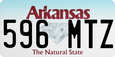 AR license plate 596MTZ