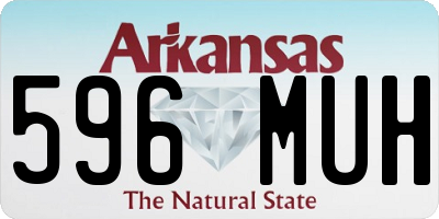 AR license plate 596MUH