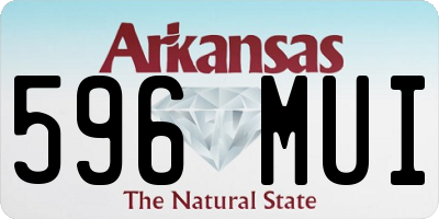 AR license plate 596MUI
