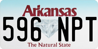 AR license plate 596NPT