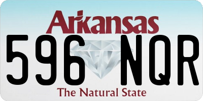 AR license plate 596NQR