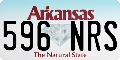 AR license plate 596NRS