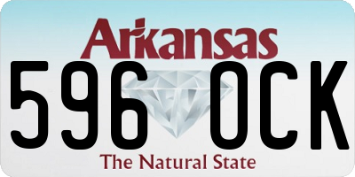 AR license plate 596OCK