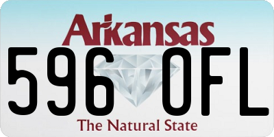 AR license plate 596OFL