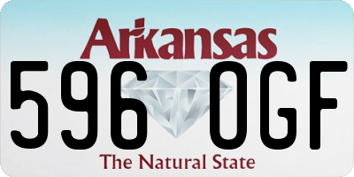 AR license plate 596OGF