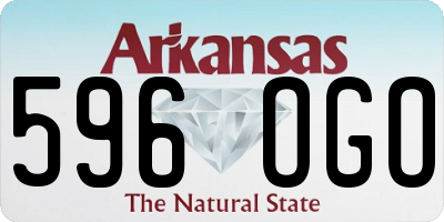 AR license plate 596OGO