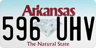 AR license plate 596UHV