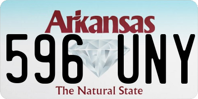 AR license plate 596UNY