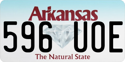 AR license plate 596UOE