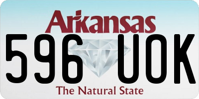 AR license plate 596UOK